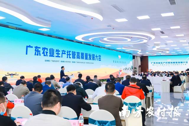 廣東農業生產托管高質量發展大會現場 廣東農業生產托管高質量發展大會現場