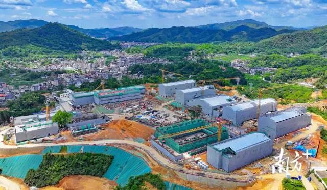 正在建設中的廣東省全民國防教育基地。 圖片