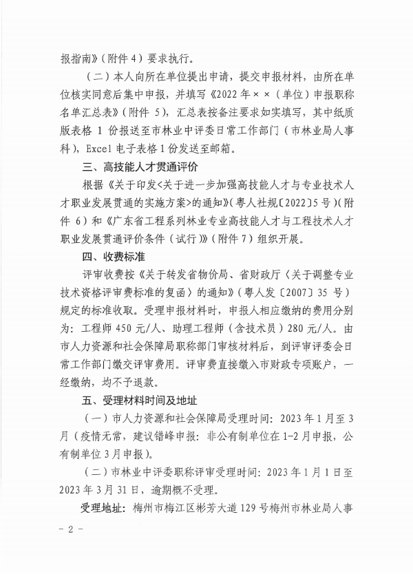 關於開展2022年度梅州市林業工程中、初級職稱評審申報工作的通知（梅市林函〔2022〕270號）_01.png