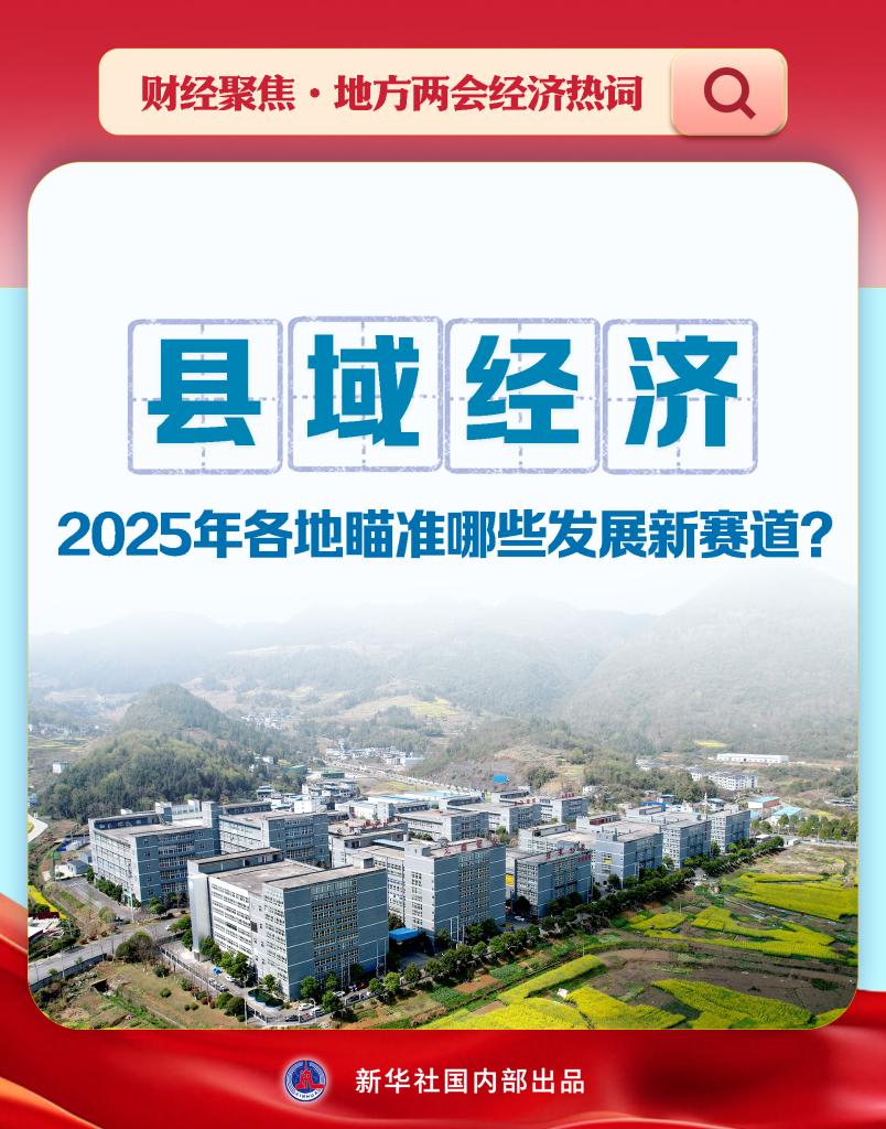 財經聚焦·地方兩會經濟熱詞｜縣域經濟，2025年各地瞄準哪些發展新賽道？